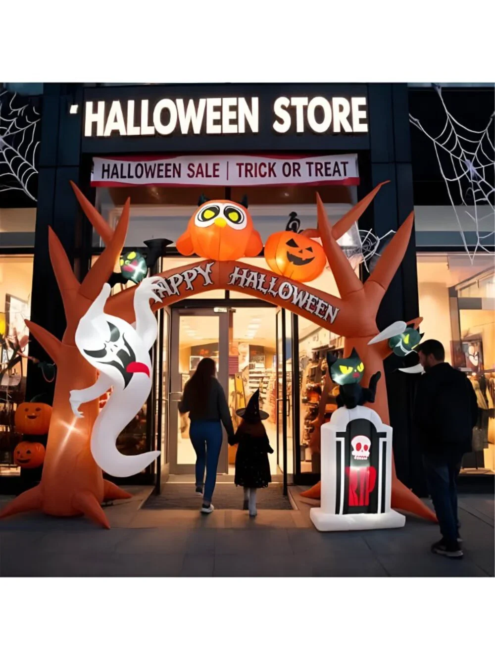 10.5FT Halloween Inflatable,Built-in Warm LED Lights